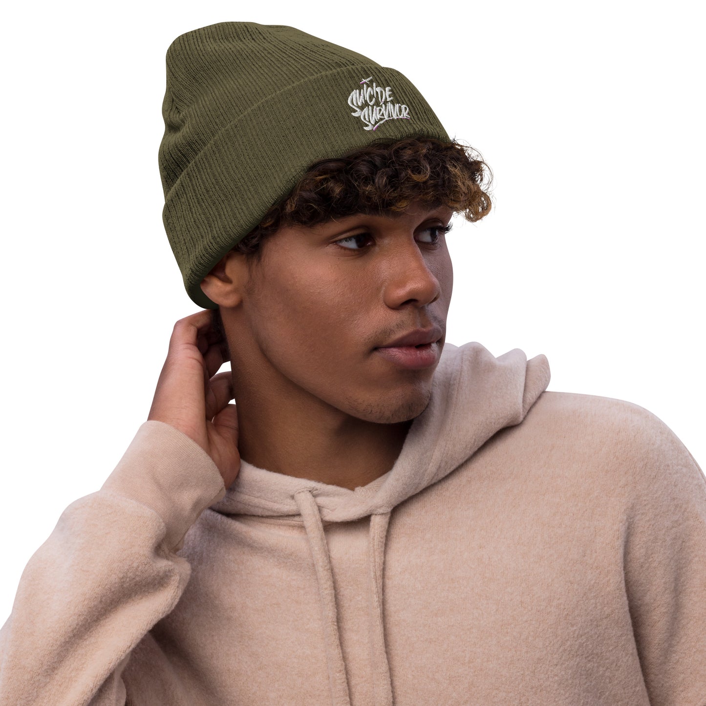 Suicide Survivor Ribbed knit beanie